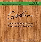 Godin Guitars 008995 Seagull A6 LT Phosphor Bronze Acoustic Guitar Strings, Light