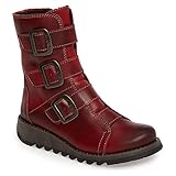 Fly London Women's SCOP110FLY Biker Boots,Red Red 004,5 UK