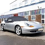 UK Custom Covers RP145 Tailored Soft Top Roof Protector Black - To Fit Porsche Boxster 986 1996-2004