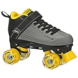 Pacer Comet Quad Kids Roller Skate, with Light Up Wheels, P973, Black sz 12J