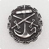 Antique Silver WWII German Naval Wound Badge COPY