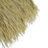 DWZL Mexican Style Artificial Thatch Tiles - PE Thatch Roofing Water-Resistant UV Resistant For Tiki Huts, Palapas & Gazebo Roofs (47x50cm, 6-10/m²)(Size:30pcs,Color:E)