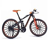 Tree2018 Mini Bicycle Model,Finger Bike Model 1:10 Scale Desktop Alloy Vehicles Diecast Collection Gifts Racing Toys Mountain Bike Simulation Toy Home Office Ornaments