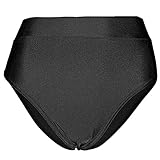 Girls Age 7-8 Years Old High Cut Underwear Black Childrens Kids High Cut Brief Underwear Nylon Knickers Dance/Gymnastics/Ballet Pants (Kids Sizes)