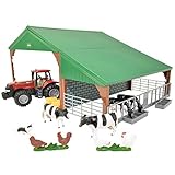 Britains 1:32 Building Set with Case Tractor Toy, Collectable Farm Set, Suitable for Collectors and Children from 3 Years