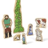 Yellow Door Jack and the Beanstalk Character Set| Storytelling | Traditional Tales | Story Book Play Characters | Early Educational Toy for kids age 2 3 4 5 | Wooden Toys | Literacy | Bookish Play
