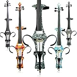 Aliyes Handmade Professional Solid Wood Electric Cello 4/4 Full Size Silent Electric Cello-Skull