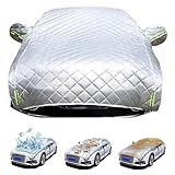 Car Cover Waterproof for Nissan 200SX S13 (1989-1994), Outdoor Thicken Half Car Covers with Cotton Lining All Weather Protection, Rain Snow Hail UV Protection Covers