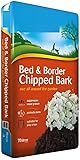 Indigo® Garden Bed & Border Chipped Bark – 70L Bag – Premium Mulch for Landscaping & Gardening – Weed Suppressant, Moisture Retention, Decorative Finish