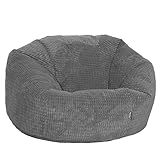 Gilda Grey Giant Classic Large Adults Teens Soft snuggly Corduroy Beanbag ARRIVES FILLED (Grey)