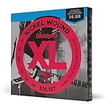 D'Addario EXL157 Nickel Wound Electric Guitar Strings, Baritone Medium, 13-62