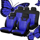 KEAAN 5 Seats Universal Car Seat Covers for Subaru Impreza Sedan/Impreza WRX STI Sedan GK GP/GJ GE/GH/GR/GV GD/GG GC Sedan 1993-2023 Full Set Front And Rear Seat Covers,Blue