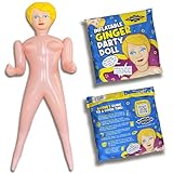 merrimix Inflatable Blow Up Doll for Parties, Pranks, Bachelor, Halloween, Birthday, Gag Gift, Holidays - Ginger 58" (Judy)