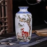 RWRAPS Home Simplicity Origami Plastic Vase Milky White Imitation Ceramic Flower Pot Flower Basket Flower Vase Home Nordic l, m (F)