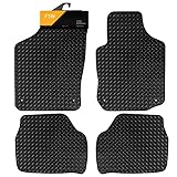 FSW - Tailored Car Mats - Corsa C 2001-2006 - HEAVY DUTY 3mm Rubber Matting - Anti Slip Mat - Waterproof, Non Slip Car Floor Mat, Fitted with Clips & Anti Slip Backing - 4 Rubber Floor Mat Set
