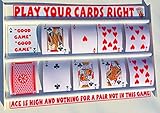 LARGE PLAY THOSE CARDS RIGHT FAMILY/PUB/HIGHER LOWER FUN GAME WITH LARGE PLAYING CARDS (A SOCIALLY DISTANCED FAMILY GAME)