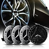 4pcs Wheel Centre Caps for Mercedes-Benz 75mm, Replacement Wheel Caps - Wheel Center Covers