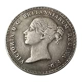 Kocreat Copy 1839 Queen Victoria Lion UK Coin-REPLICA Great Britain Silver Dollar Pence Gold Coin Royal Souvenir Coin Lucky Coin