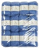 TEHETE Merino Wool Yarn for Knitting and Crochet 12x50g 35% Merino Blended Yarn 3ply Soft, Set of 12-Bluish Violet