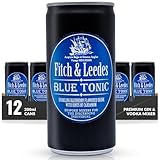 Fitch & Leedes Blue Tonic – 12 x 200ml Mixer for Citrus & Botanical Gins