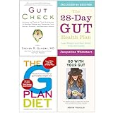 Gut Check [Hardcover], The 28 Day Gut Health Plan, The G Plan Diet & Go with Your Gut 4 Books Collection Set