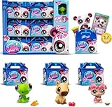 Littlest Pet Shop Series 3 Pet Surprise Single Boxes X 18 | Each Pet Surprise Mystery Box Contains 1 LPS Mini Pet Toy 1 Accessory 1 Collector Card And 1 Virtual Code | Toys For Girls And Boys