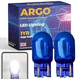 Argo 2 x W21/5w Bulb Xenon White 6000k 12v DRL Daytime Running Lights W21w Bulb 7443 Upgrade Super Bright Light Bulb T20 Bulb Car Van Wedge 580 W21/5w Car Bulb Headlight Bulb