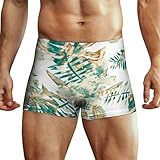 AILLOSA Mens Boxer Shorts Retro Shorts 3D Pattern Size, Yh-205, XS