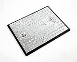 Clark Drain 600 x 450mm Galvanised S/S Pedestrian 2.5T Manhole Cover PC6AG