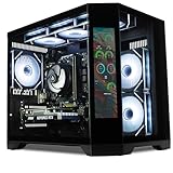 ionz Gaming PC - AMD Ryzen 5 5500, Nvidia RTX 3050, 16GB RAM, 1TB NVMe SSD, Windows 11, 500W 80+ PSU, WiFi, (Apex VisM, Black)