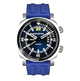 Panzera Aquamarine Pro Diver Infinity Blue Pioneer Automatic Steel Date Sapphire Silicone Men's Watch