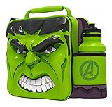 Marvel Hulk 3D Thermal Lunch Bag with Sports Bottle