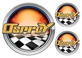 Osprey Boat Racing Round Stickers - Name Plate (not OEM) DIY. - Must be Cut Out Using Scissors