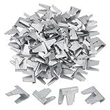 AHANDMAKER 100Pcs Upholstery Stay Wire Clips Wire Cage Buckle Clips Wire Cage Fasten Clips Buckle Pet Cage Clips for Birds Cat Dog