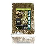 Komodo Straw Terrain, Substrates for Reptiles, Reptile Bedding, Straw Bedding, Straw Terrain, 12 Litre