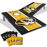 YouTheFan NCAA Missouri Tigers 2' x 3' Portable Cornhole Game with Logo Bags