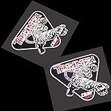 Twisted Melon Triumph Tiger 1050 REFLECTIVE badge style graphics decals stickers x 2 small size