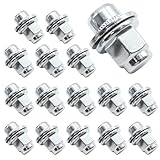 JUUDDENPARTS 20Pcs Carbon Steel Wheel Nuts Set, M12 X 1.5 Lug Nuts Replacement for Jaguar XF Series XK Series XKR Series F-Type S-Type X-Type XJ X350 X351 X358 (20)