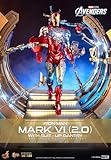 Hot Toys Les Avengers figurine Movie Masterpiece Diecast 1/6 Iron Man Mark VI (2.0) with Suit-Up Gantry 32 cm