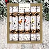 Shop4allsorts 12 large christmas crackers - 12 days of christmas crackers decorations - 14 inch christmas crackers - party crackers - traditional cracker with hat motto and snap.