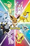 GB eye FP4426 Pokemon Eevee Evolution Maxi Poster, Wood, Various, 65 x 3.5 x 3.5 cm