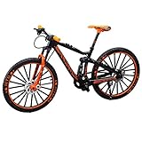 HONUTIGE 1:10 Mountain Bike Model, Simulate Miniature Finger Mountain Riding Bike Model, Retro MIni Metal Diecast Racing Bike Bicycle Model, Cycling Diecast Bike for Collection Decor