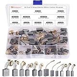 Celepoir 50Pcs Electric Motor Carbon Brushes, Carbon Brushes for Power Tools 12Sizes 125#/6#/411#/303#/153#/103#/6-100#/100#/51#/44#/43#/21#, Carbon Brushe by Size for Repair Mitre Saw, Angle Grinder