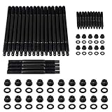 PQY 12-Point Cylinder Gasket Head Stud Bolts Nuts Kit Compatible with 97-03 Chevy LS1 LQ9 LS6 4.8L 5.3L 5.7L 6.0L Engines
