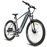 HOVSCO Electric Bike, 27.5" Mountain Bike,250W Bafang Motor, 45Nm,36V 12.5Ah Removable Battery, 7-Speed, Shimano Gearing System, Dual Disk Brake, Torque Sensor Electric Bikes for Adult