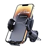 Miracase Car Phone Holder, Ultra Stable Double Steel-Hook Air Vent Car Phone Mount Cradle 360°Rotation for iPhone/Samsung/Oneplus/Huawei and All 4.5"-7" Mobile Phone
