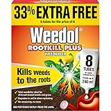 Weedol 18133 Rootkill Plus Liquid Concentrate Weedkiller Tubes, Red, 6 + 2 Tubes
