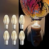 NOTSEK 6 Pack Scentsy Light Bulb Replacement, E14 10W Bulb 220V Warm White Light Small Screw Bulb Up to 8000H for Wax Burner Bulbs, Night Lights, Himalayan Salt Lamps