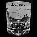 Animo Glass Fishing Scene Whisky Tumbler