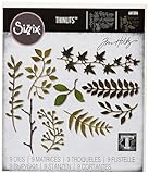 Sizzix Thinlits Dies Garden Greens by Tim Holtz 9Pk, Carbon Steel, Multi-Colour, 19.1 x 14.4 x 0.4 cm